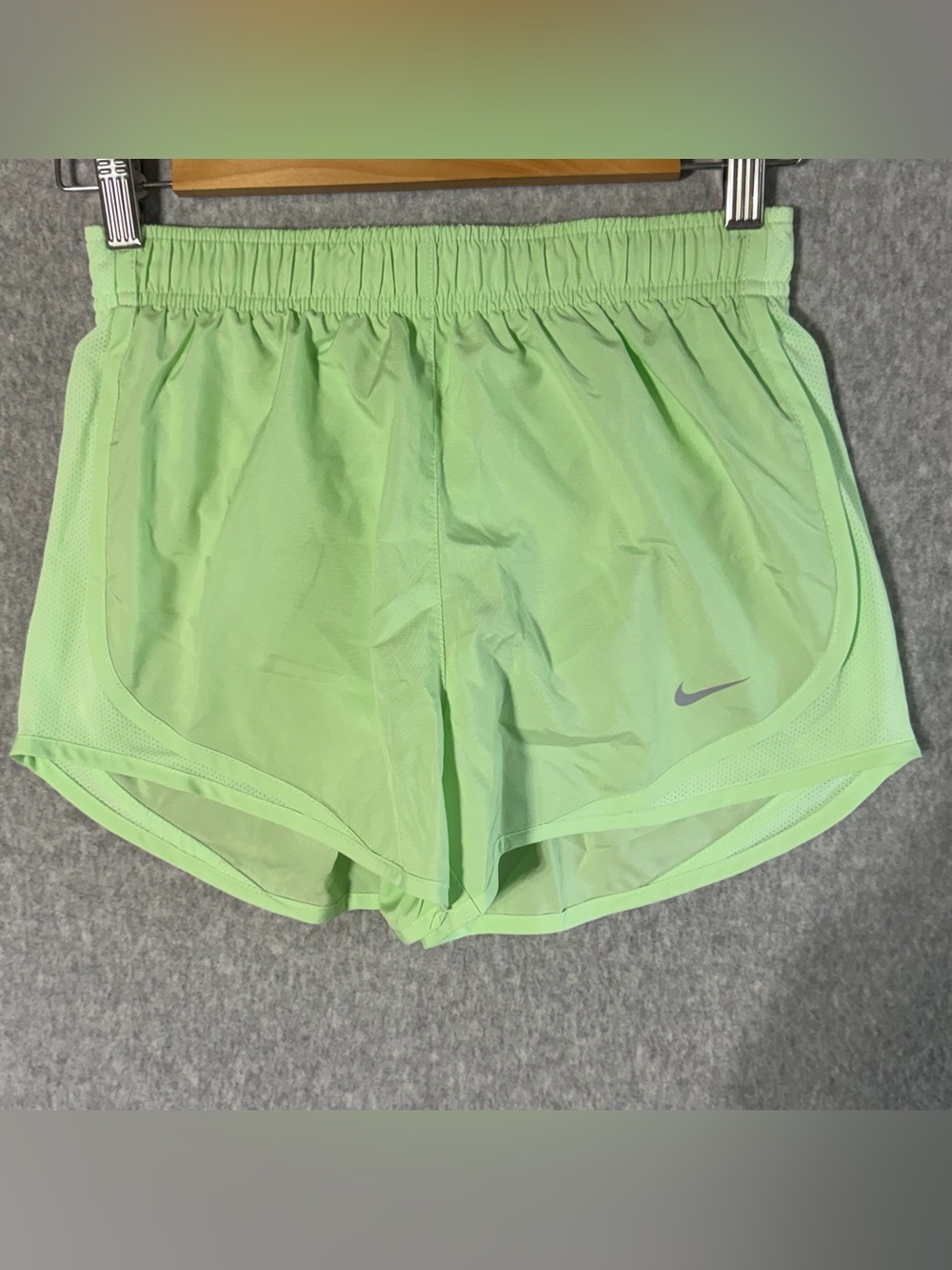 Nike Women's Neon Green Athletic Running Shorts